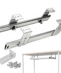 Heavy Duty Keyboard Shelf Slides For Under Desk Setup With Adjustable Height Bracket And Ball Bearing Extension Rails 35cm Drawer