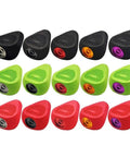 Upgrade Your Fishing Game With This Killer EVA Reel Knob Set For Drt Antares Fishing Rods Featuring Snap-On Handles, Smooth Bearings, And Sleek Silver Black Styling That Lets You Crank Harder And Catch More Big Fish Today On The Water. Black, green and red EVA reel knob set with metal bearing inserts
