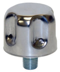 Built Tough One Inch Npt Hydraulic Reservoir Breather Vent Cap With Forty Micron Filter. Chrome steel cap with threaded base.