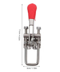 Beefy Adjustable Toggle Latch Clamp Heavy Duty Stainless Steel Pull Latch for Boxes and Cases Easy Installation Strong Grip Quick Release Hasps Built Tough for Factory and Office Use, 11cm x 3cm