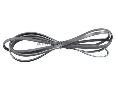 Drive belt WE12M29 for Dryer Repair Kit For GE Contains Front Drum Bearing WE14M124, Front Drum Felt WE9M30, functional view.