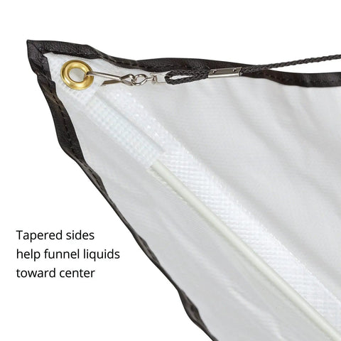 Close-up of the Umbrella-Style Roof Leak Diverter Kit Stop Roof Leaks Fast No Mess Channel Water With Drain Hose