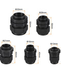 20 Pcs Adjustable Cable Gland Kit Heavy Duty One Quarter To One Inch Waterproof Nylon Conduit Fittings for electrical use.