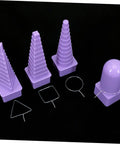 4 Piece Plastic Mandrel Set For Jewelry Making Lightweight Spiral And Coil Mandrels Great For Wire Wrapping And Crafting Necklaces