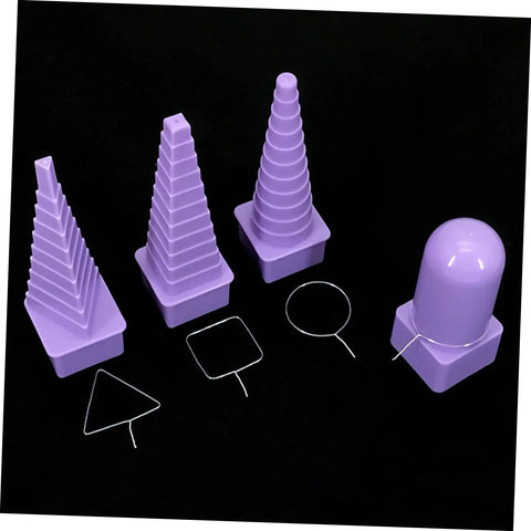4 Piece Plastic Mandrel Set For Jewelry Making Lightweight Spiral And Coil Mandrels Great For Wire Wrapping And Crafting Necklaces