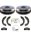 Genuine Rear Brake Drums Shoes And Spring Kit 7pc Fitment For Toyota Tacoma 2004 Tundra 2003 2006 Includes Mounting Hardware Wheel Cylinder Left Right Side Durable Parts rear brake kit