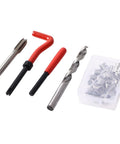 Heavy Duty Thread Repair Kit With Metric And Imperial Self-Tapping Inserts, Drill Bits, Taps, Breaking Pins And Insertion Tools
