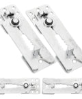 Four Piece Iron Sectional Sofa Connectors For Furniture Easy To Connect And Efficient Functionality Silver Sofa Clips