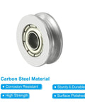 U Groove Bearing 20 Pack 3x12x4mm Carbon Steel Sealed Ball Bearings featuring corrosion resistance, high strength, and polished surface