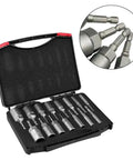 Super Cool 15 Piece Hex Socket Adapter Kit With Magnetic Bits For Car DIY And Home Repair, Heavy Duty Chrome Vanadium Steel Nut Bolt Tool Set in case