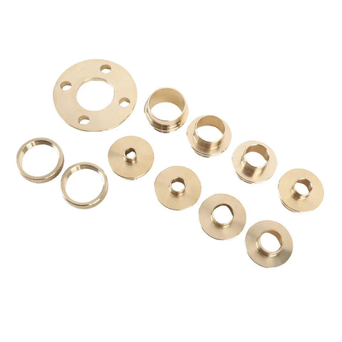 11 Piece Router Guide Kit Pro Grade Brass Template Bushing Guides Set For Woodworking Efficiency And Precision Heavy Duty Easy Installation