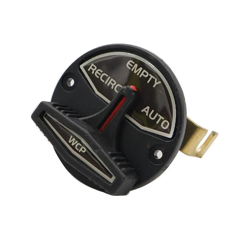 Livewell Valve Actuator Switch Kit 5900006 showing recirc and empty modes for marine livewell controls, compatible with Ranger boats.