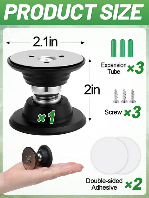 Magnetic Door Catch For Campers And Trailers Easy Install Door Stopper Kit with dimensions and included parts