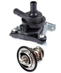 AW6771 Electric Auxiliary Water Pump For Toyota Prius 2004 2009 1.5L L4 Engine, black plastic pump with metal thermostat.
