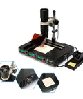 Infrared BGA Rework Station With Three Focus Lenses And Independent Focus Control And 650W Power For Precise Component Removal And Rework IRDA Welder Soldering Machine 120 X 120mm Work Area Model T862 showing main unit and control panel.