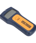 FTVOGUE Stud Finder Wall Scanner with LCD Display for Metal AC Wire Wood, handheld tool with LCD screen, blue and orange design.