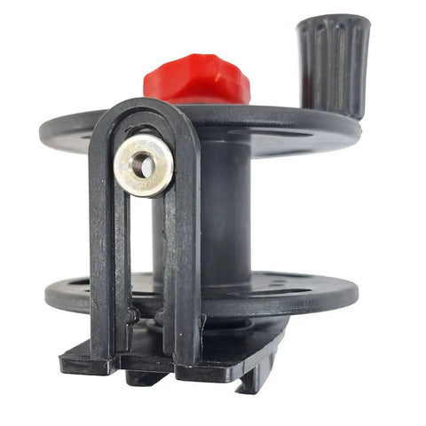 Universal Composite Speargun Reel 30M For Spearfishing Go To Reel That Fits Most Spearguns Black With Sliding Stainless Line Guide