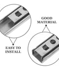 Close-up of Stainless Steel Cabinet Drawer Slide Rail Kit, Side Mount Ball Bearing Rails for smooth silent operation with easy install