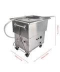 Heavy Duty 370W Commercial Fryer Filter Machine With 18L Oil Filler Cart Truck Separator mobile stainless steel unit