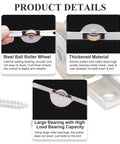 Set Of 5 Copper Electroplating Sliding Wheels 26mm Diameter Door And Window Pulleys With Stainless Steel Shells shown in detail.