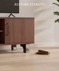 L Shaped Stainless Steel Furniture Leg Replacement For Sofa Cabinet And Bed Frame 13 X 3.3 X 1.6 Inches 1 Pack shown in use