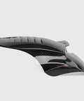 Top Shelf Carbon Fiber Rear Fender Blocks Flying Road Grit Dead In Its Tracks Heavy Duty Splash Guard profile view with sleek design.