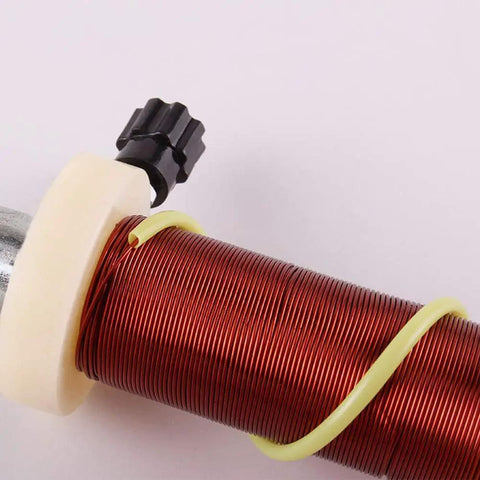 Copper coil detail of Hands On Shoe Shaped Electromagnet Science Model For Classroom Teaching Aids And Physics Experiments