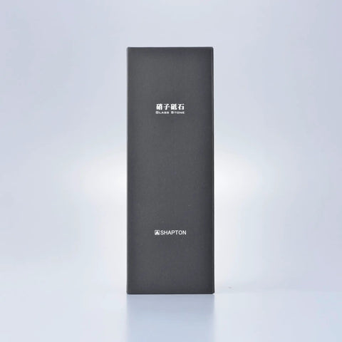 GlassStone 500 Grit Sharpening Stone WA 50102 For Knives And Tools, 210 X 70 X 10 Mm box, dark design, made in Japan