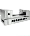 2 Inch Precision Grinding Screwless Mini Insert Vise For Toolmakers In Tool Steel With Black Metallic Finish, side view