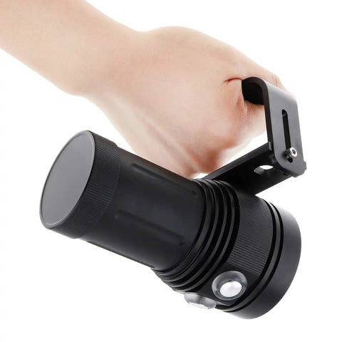 Hand holding Underwater Scuba Diving Video Light With White UV Red Modes 120 Degree Wide Beam For Dope Fluorescence Photography Torch