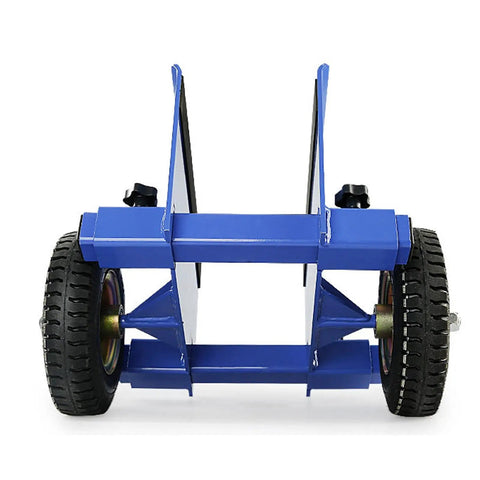 Two Wheel Panel Handling Cart For Drywall And Sheet Material, Heavy Duty Dolly With Soft Rubber Padding, Edge Guarding, Smooth Maneuverability, Low Profile Frame, Pro Contractor Ready, front view