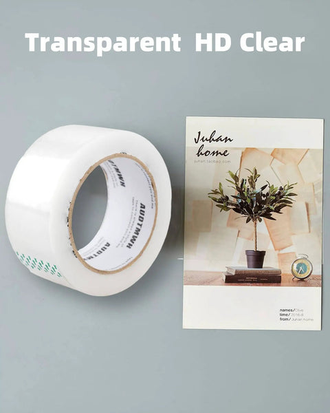 Clear Packing Tape Refills Heavy Duty For Moving And Shipping 1.88 Inch By 60 Yards 2 Rolls beside decorative book cover