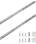 Two Pack 342mm Stainless Steel Drawer Slides With Ball Bearing Two Way Glide Quiet Operation Includes Mounting Screws