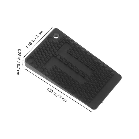 Close-up of a single durable plastic shim from the 20Pcs Furniture Leveling Shims Set No Fuss Quick Install Durable Plastic Floor Protectors.