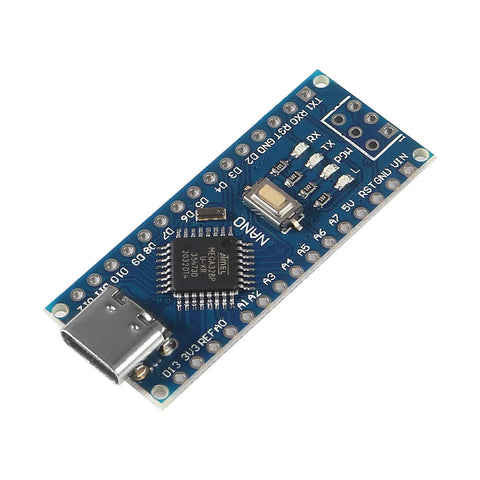 Two Pack Type C USB Nano 3.0 Board With ATmega328P CH340, 5V 16MHz, Arduino Nano Compatible, USB Driver Ready, V3.0