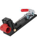 Top Shelf Heavy Duty Aluminum Pocket Hole Jig Kit With Rock Solid Frame For Precision Woodworking Drilling and Slick DIY Furniture Assembly In Any Home Workshop Or Garage Crew Setup, showcasing adjustable features.