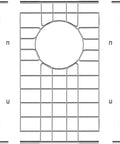 26 Inch By 14 Inch Sink Grid Protector For Kitchen Sink Beefed Up Heavy Duty 304 Stainless Steel Bottom Grid With Corner Radius and Rear Drain Hole