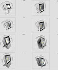 Different wattages and dimensions of JUDYSSY Spot Lighting Led Flood Light Outdoor, Waterproof Security Lights,Supe.