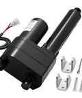 12V Beefed Up 6 Inch Stroke Linear Actuator With 2023 Lbs Thrust 9000N IP65 Waterproof At 0.2 Inches Per Second includes mounting brackets