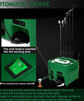 Hands Free Golf Ball Dispenser For Indoor Simulators And Driving Range With Auto Tee Up System And Cue Holder Infrared Sensor