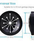 Three Pack Garbage Disposal Splash Guard Sink Baffle Fits Three And One Eighth Inch Outer Diameter For Waste King Whirlaway GE