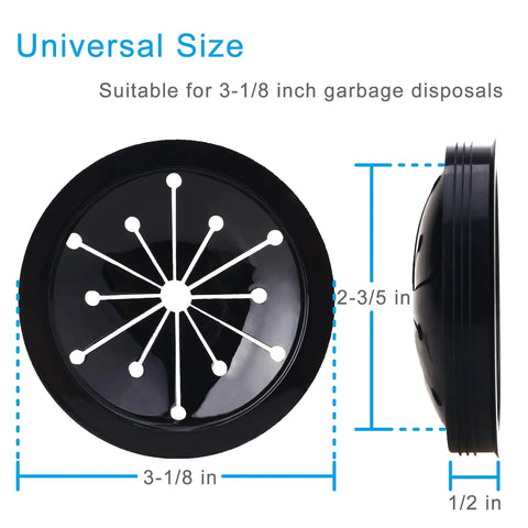 Three Pack Garbage Disposal Splash Guard Sink Baffle Fits Three And One Eighth Inch Outer Diameter For Waste King Whirlaway GE