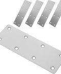 Beefy Built Heavy Duty Straight Shelf Brackets Set With Stainless Wear Resistant Metal Plate For Wood Cabinets Shelves And Furniture Repair