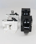 Front view of 2 Pack PTC Starter Relay 4.7 Ohm 2 Pin For Refrigerator Compressor Easy Plug And Play DIY Friendly Starter Relay