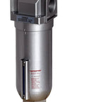 Inline Air Compressor Water Moisture Filter Trap With Auto Drain 1 Inch FPT Inlet And Outlet 5 Micron Filter Sight Glass