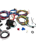 Universal 12V Wiring Harness And Fuse Kit With Plug And Play Connector, 21 Circuits And 17 Fuses for automotive use