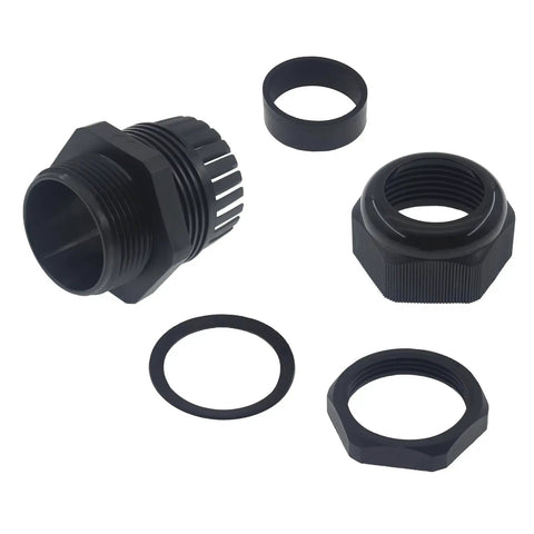 1-1/4 Inch NPT Strain Relief Nylon Cord Grip Kit 5 Pack Waterproof Cable Glands Adjustable Wire Cord Grip Connector IP68 CE ROHS Black
