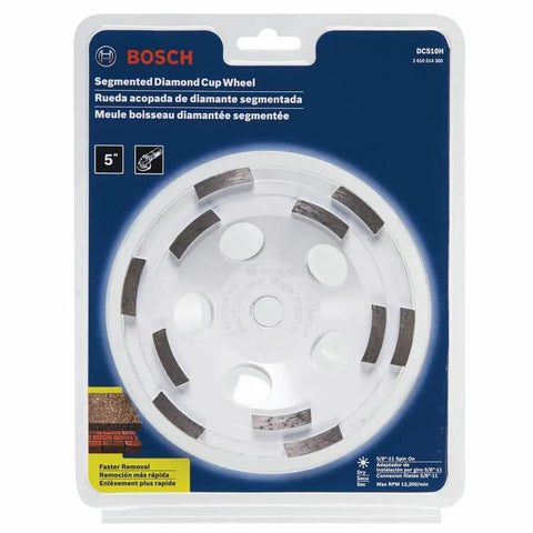 5 Inch Diamond Cup Grinding Wheel For Concrete With Double Row Segments in packaging, optimized bond for longer life