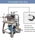 Heavy Duty Plate And Frame Filter Press Machine For Clarifying Peanut Soybean Oil, Stainless Steel 10 Layer Disc Setup with controllable flow.