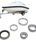 Marine Trailer Bearing Kit for Boat Trailers with Sealed Cr Steel Alloy Wheel Hub Bearings for One and One Sixteenth Inch Axles